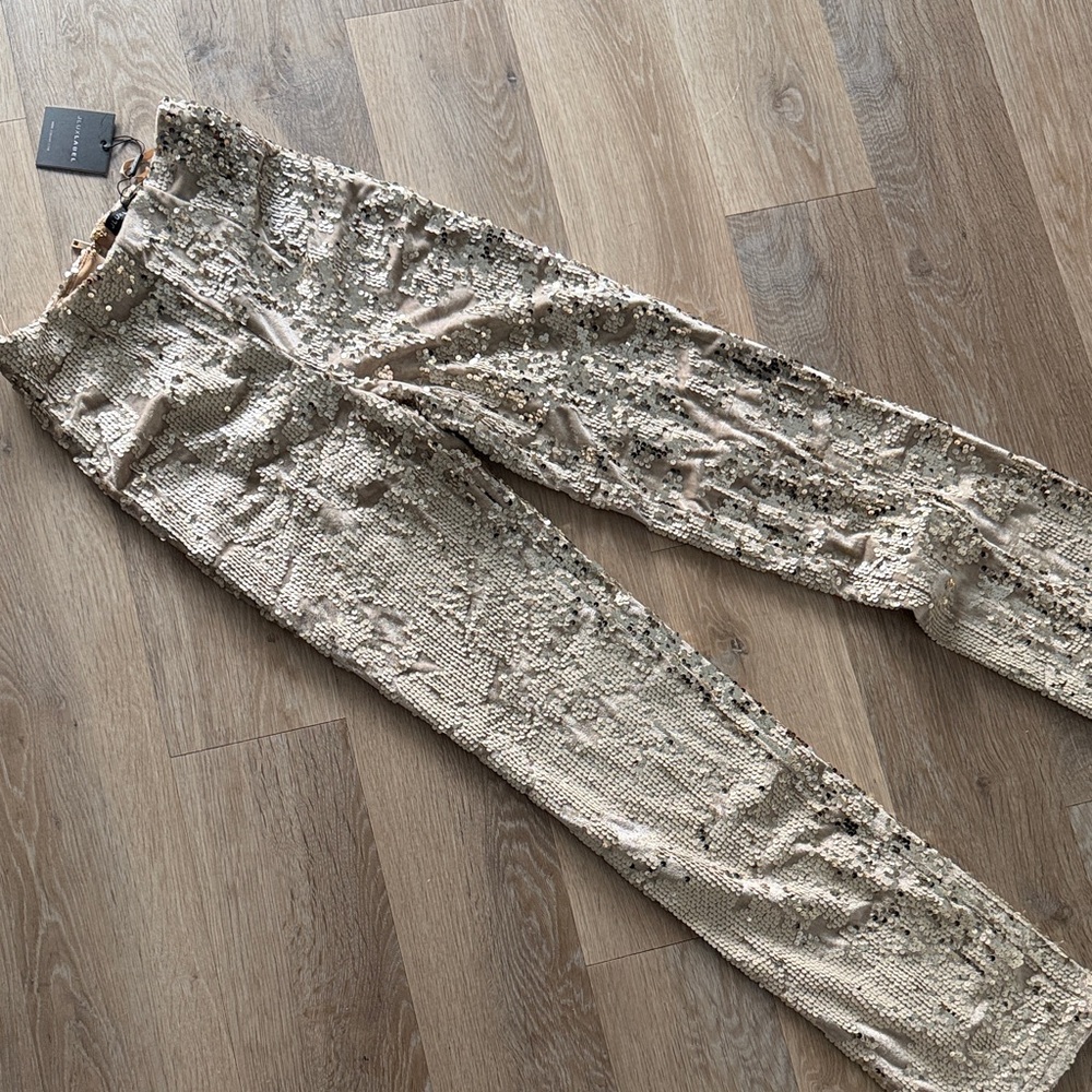 NWT JLUXLABEL Sequin Off-Shoulder Top and Pants Set - Picture 10 of 14